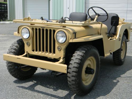 1947 Willy's Jeep CJ2A ~ WWII Tribute ~ BEAUTIFULLY RESTORED ~ DRIVE ANYWHERE, image 4