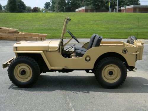 1947 Willy's Jeep CJ2A ~ WWII Tribute ~ BEAUTIFULLY RESTORED ~ DRIVE ANYWHERE, image 6