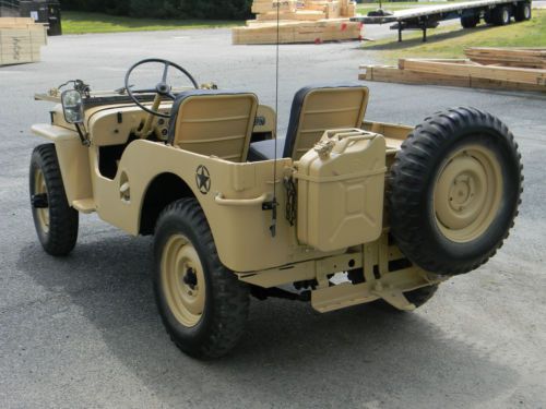 1947 Willy's Jeep CJ2A ~ WWII Tribute ~ BEAUTIFULLY RESTORED ~ DRIVE ANYWHERE, image 14