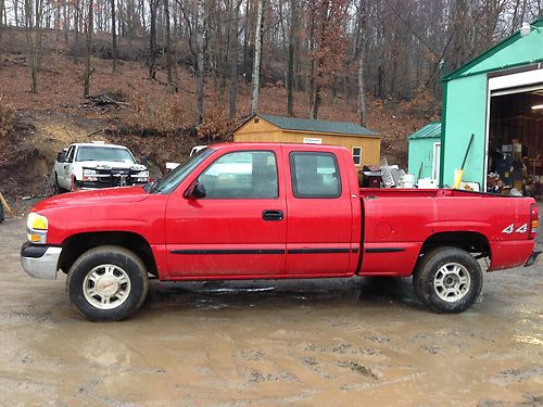 2002 gmc sierra 1500 base extended cab 4x4 pickup 4-door 4.8l   no reserve!!