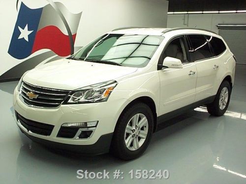 2014 chevy traverse lt2 htd leather rear cam dvd 15k mi texas direct auto