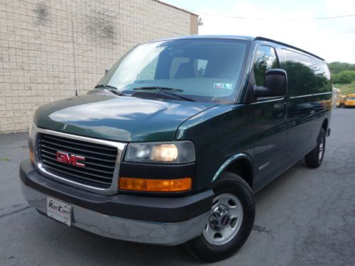 Gmc savana 2500 extended cold a/c power door window express  serviced no reserve