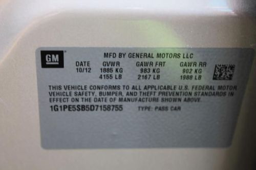 2013 chevrolet cruze 2lt