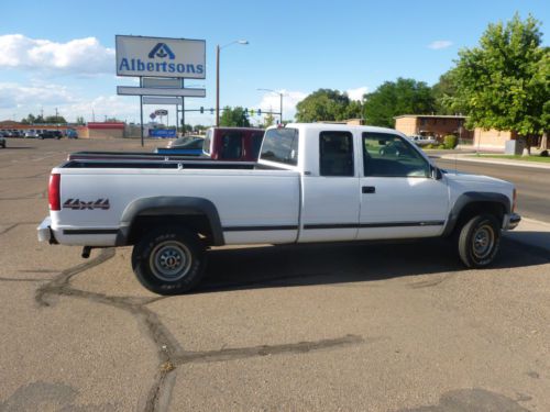 Chevrolet chevy 2500 silverado 4x4 7.4lv8 tbi 454 excab long bed truck