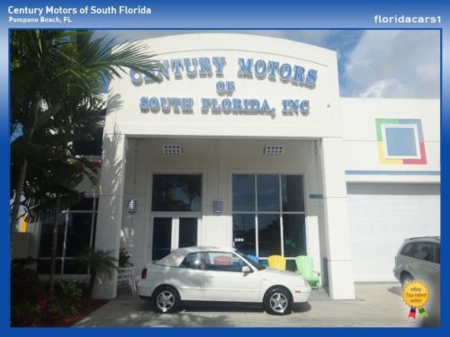 2000 volkswagen cabrio low miles non smoker convertable leather niada certified