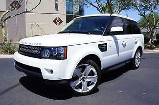 12 rover white on white navigation backup cam heated seats 20 inch wheels  wow
