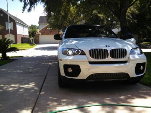 2011 bmw x6 50i certified pre owned (cpo) warranty upto 100k miles white/brown