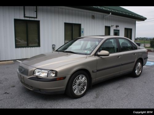 2001 volvo s80 t6 executive automatic 4-door sedan leather low miles non smoker