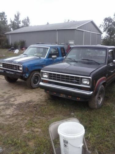 1987 and 1988 ford ranger supercab 4x4 trucks, 2 trucks for one price. both run