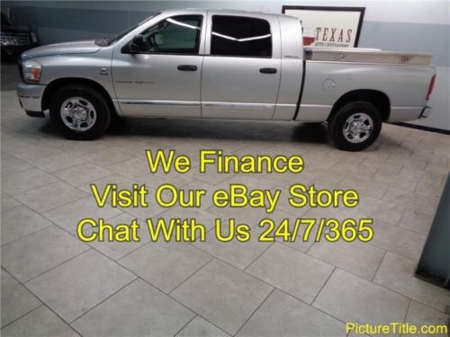 06 dodge 2500 mega cab 2wd 5.9 cummins diesel carfax certified we finance texas