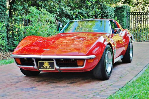 Absolutly stunning central florida 1972 chevrolet corvette t-tops matching numb