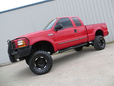 99 f250 lariat (7.3) diesel lifted edge sky-jackers exhaust swb 4x4 carfax tx