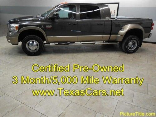 08 ram 3500 laramie resistol 4wd tv/dvd certified warranty we finance!!