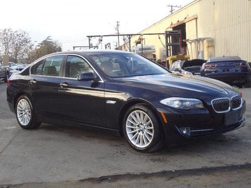 2011 bmw 535i damaged salvage rebuilder runs! loaded navi low miles wont last!!