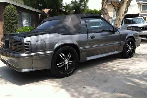 1991 ford mustang gt convertible 2-door 5.0l custon