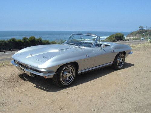 1966 chevrolet corvette sting ray convertible 427/425 original numbers matching