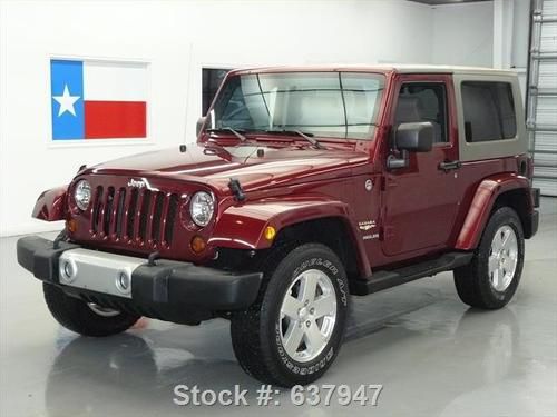 2008 jeep wrangler sahara 4x4 hardtop cruise ctrl 32k texas direct auto