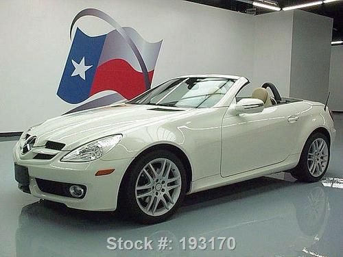 2009 mercedes-benz slk300 hardtop roadster leather 26k texas direct auto