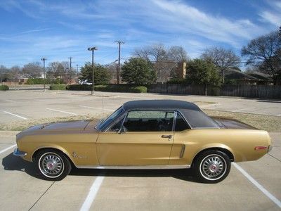 1968 ford mustang 289 v8 auto c-code with ac / power disc / ps