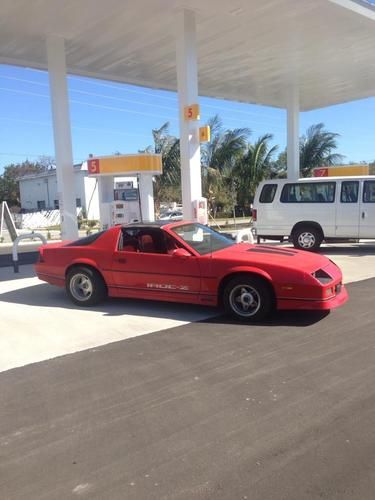 Amazing 1986 chevrolet camaro iroc z 5.0l w/t-tops, all original