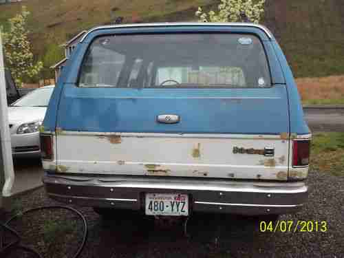 1979 K20 Chevrolet Suburban  3 / 4  Ton 4X4, image 3