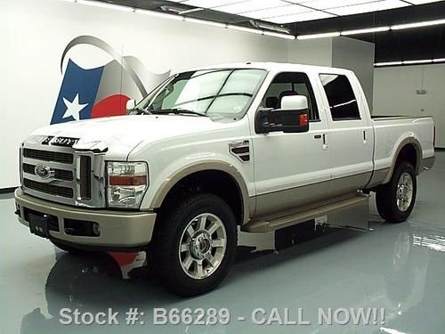 2008 ford f-350 king ranch crew diesel 4x4 nav 20's 55k texas direct auto