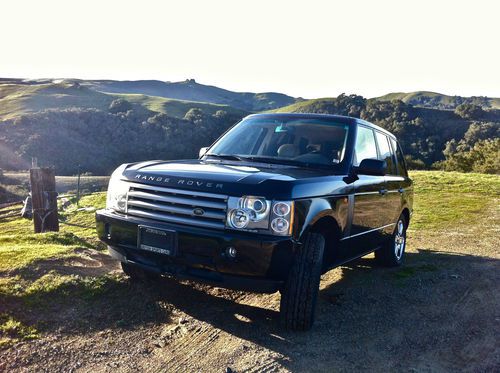2004 land rover range rover hse sport utility 4-door 4.4l black good condition
