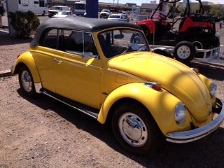 A rare classic vw beetle convertible with automatic transmission