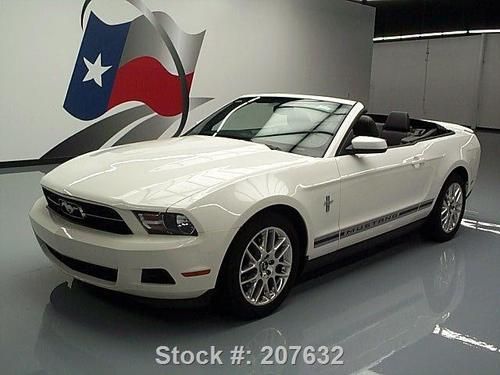 2012 ford mustang premium pony convertible leather 43k texas direct auto