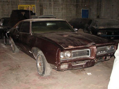 1969 pontiac gto 6.6 400 ys a/c disc brake real 242 hideaway headlights buckets