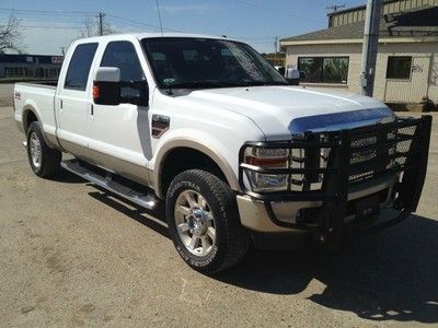 King ranch 4x4 crew cab diesel sunroof  air conditioning tilt wheel bed liner