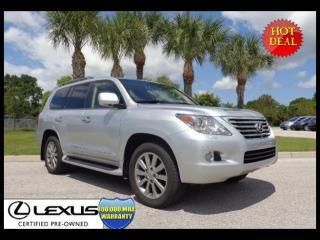 Lexus certified 2011 lx 570 luxury pkg/navigation/rear dvd &amp; more +0.9% apr