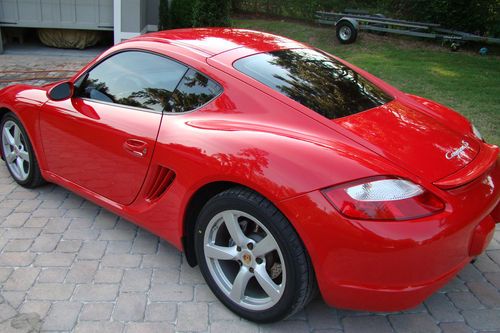 Porsche cayman, red, tiptronic