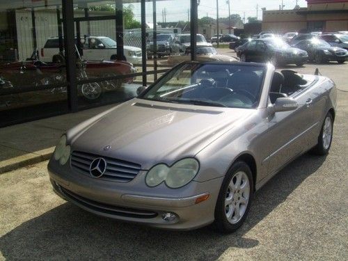 2004 mercedes benz clk 320 convertible! bank repo! absolute auction! no reserve!