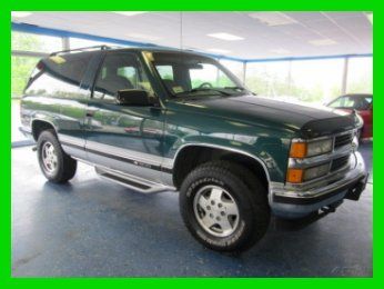 95 tahoe chevy chevrolet 4x4 4wd auto green mint pristine restoration no rustsuv