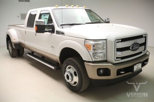 2013 king ranch crew 4x4 navigation sunroof leather heated v8 diesel