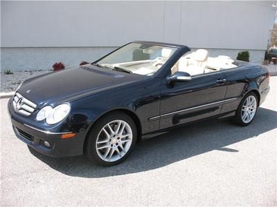 2009 mercedes clk350a convertible - harman/kardon, blue top, dual climate, nice!