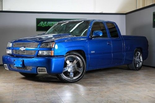 2003 silverado ss, supercharged, rare blue, low miles, lowered! we finance!