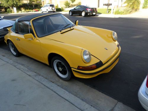 1970 porsche 911t targa,number matching car,original yellow color,rebulid engine