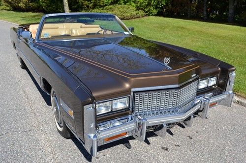 1976 cadillac eldorado convertible with 3123 original miles.