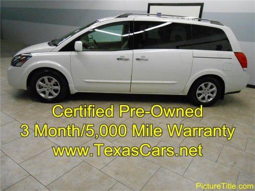 08 quest sl leather rear cam certified pre-owned warranty we finance!!!