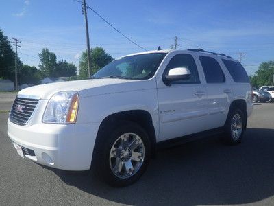 White gray leather interior slt suv 5.3l v8 sunroof nav 4x4 3rd row seating