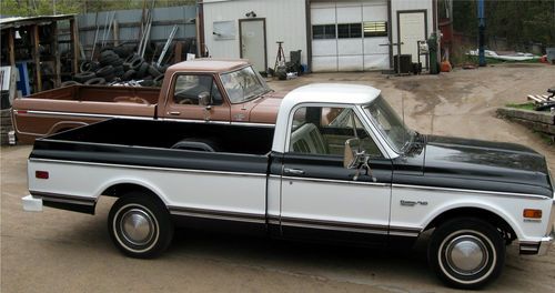 1972 chevrolet c-10 custom deluxe pickup  original w/ 497 miles  a time capsule