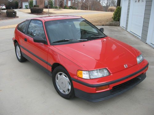 1989 honda crx si rare "barn find"!!! creampuff no reserve! accident free!