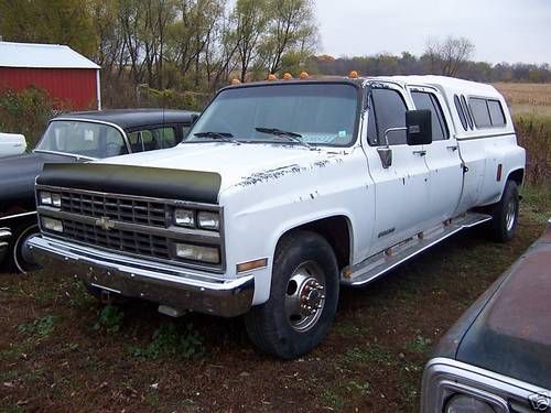 1990 chevrolet c-3500 1 ton crew cab dually 2 wheel drive