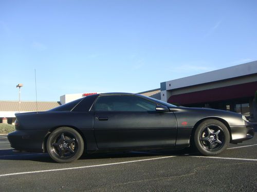 2002 SS 5.7 LS1 V8 T-Tops Leather SLP Rust Free RARE 345HP AZ Car Matte Black, US $8,900.00, image 2