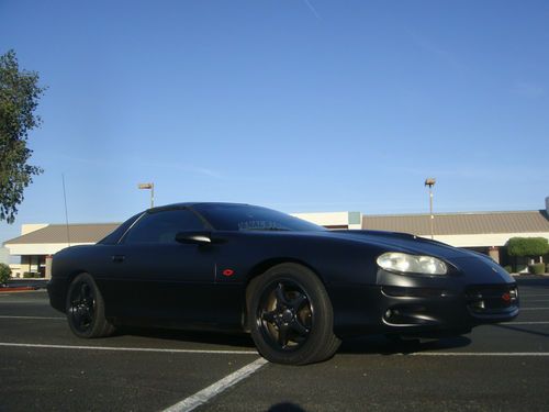 2002 SS 5.7 LS1 V8 T-Tops Leather SLP Rust Free RARE 345HP AZ Car Matte Black, US $8,900.00, image 3