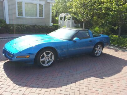 1991 1992 1993 chevrolet corvette c4i l98 quasar blue black 6 speed manual shift