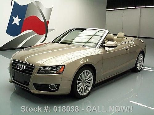 2010 audi a5 2.0t prestige convertible nav rear cam 28k texas direct auto