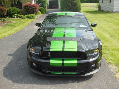 2011 Shelby GT500  SVT Package 700HP - Synergy Green Racing Stripes, image 2